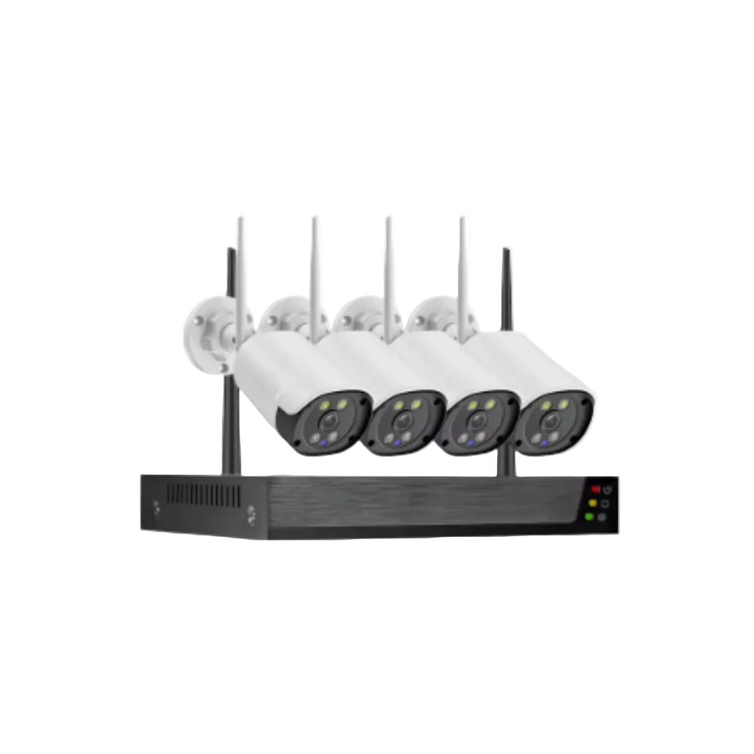 4CH Metal Outdoor Bullet Wireless NVR WIFI IP Kit