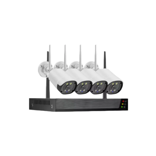 4CH Metal Outdoor Bullet Wireless NVR WIFI IP Kit