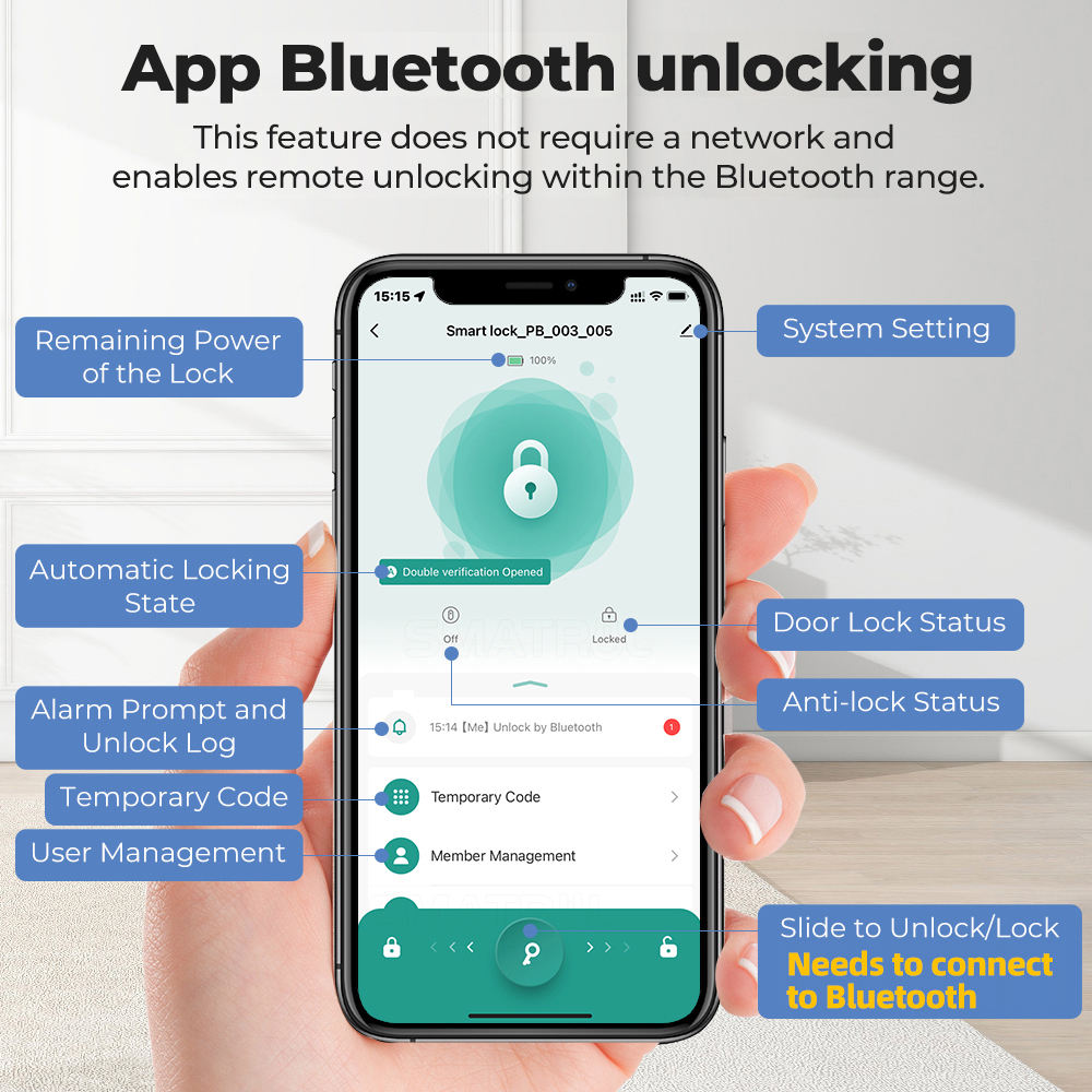 H400 Smart Bluetooth Door lock