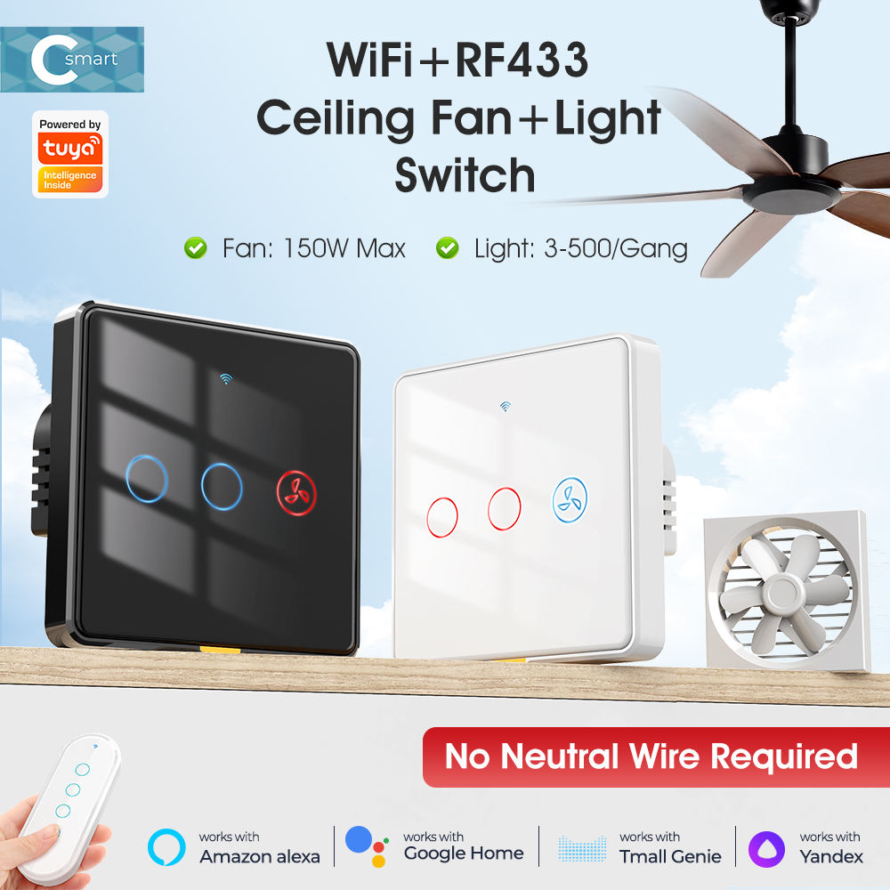 SW815 Smart WiFi Fan Ceiling Light Switch