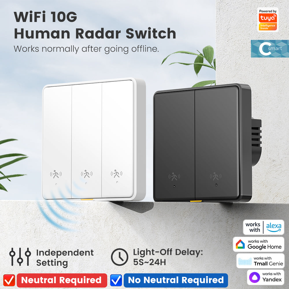 Smart Human Radar Motion Sensor Switch