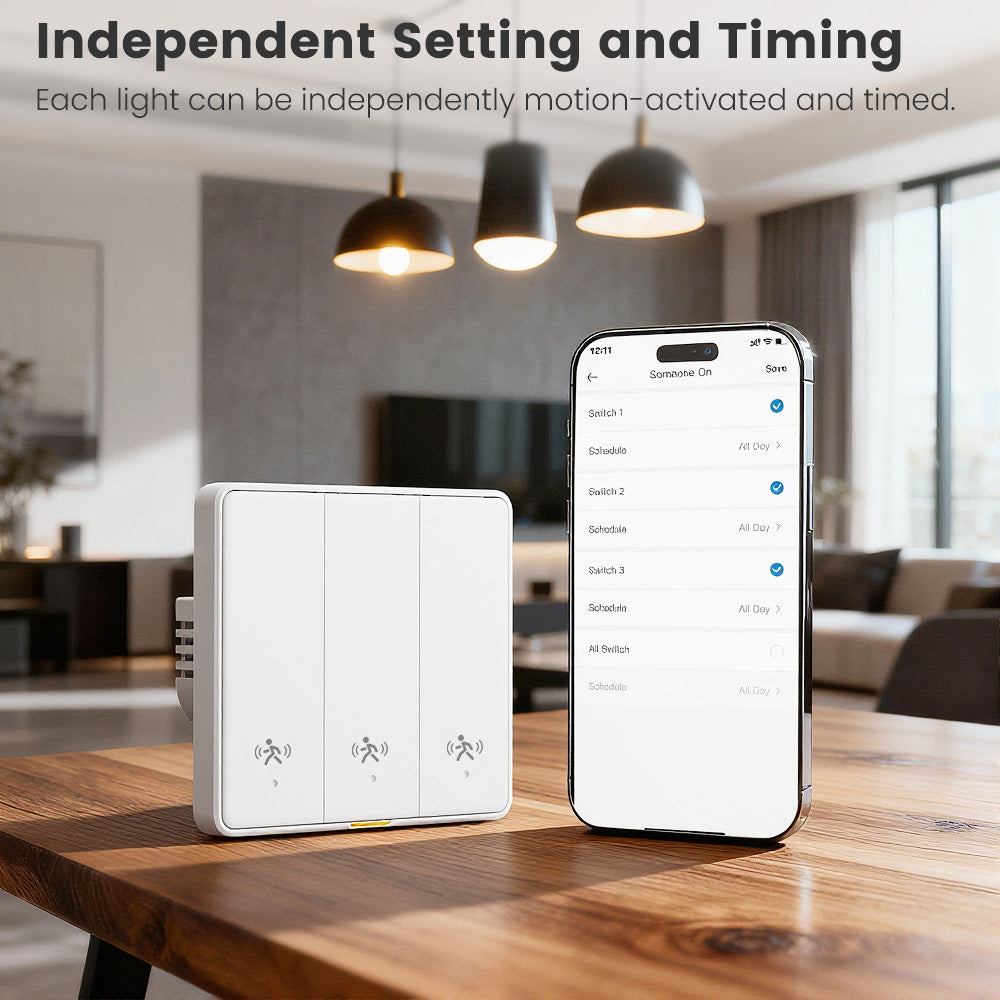 Smart Human Radar Motion Sensor Switch