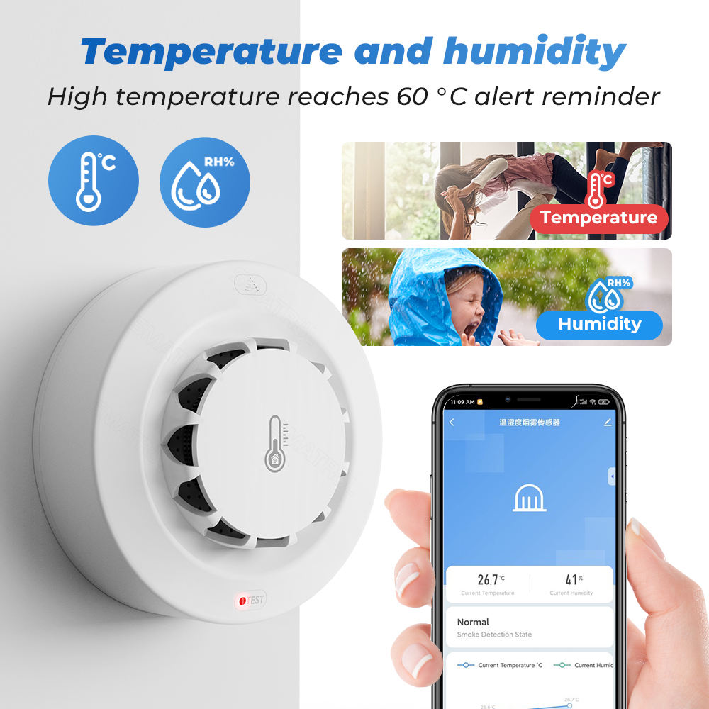 SN902 Smart Fire Temperature Humidity Detection