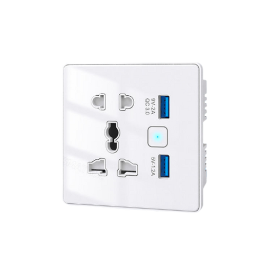 SW819 Smart Wall Socket USB Charger