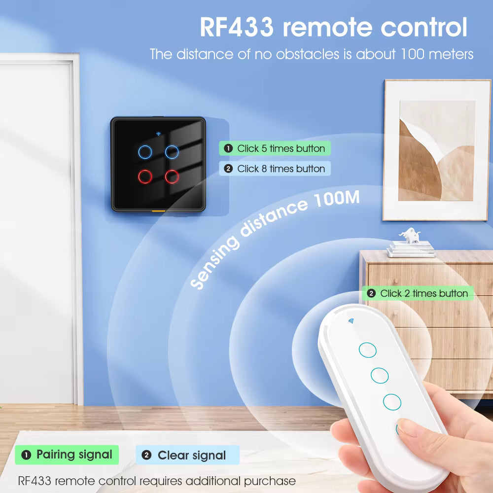 SW802 Smart Wireless Switch (No Neutral)