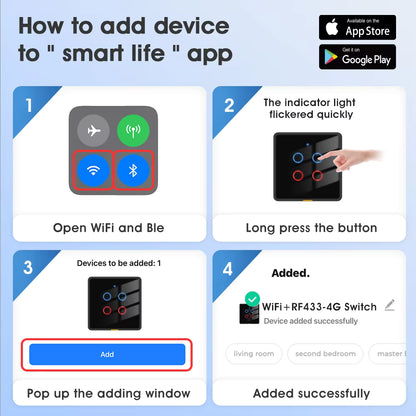 SW802 Smart Wireless Switch (No Neutral)