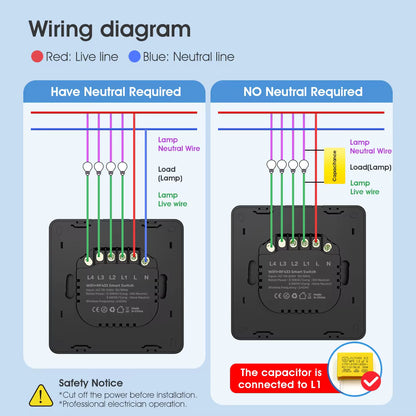 SW802 Smart Wireless Switch (No Neutral)